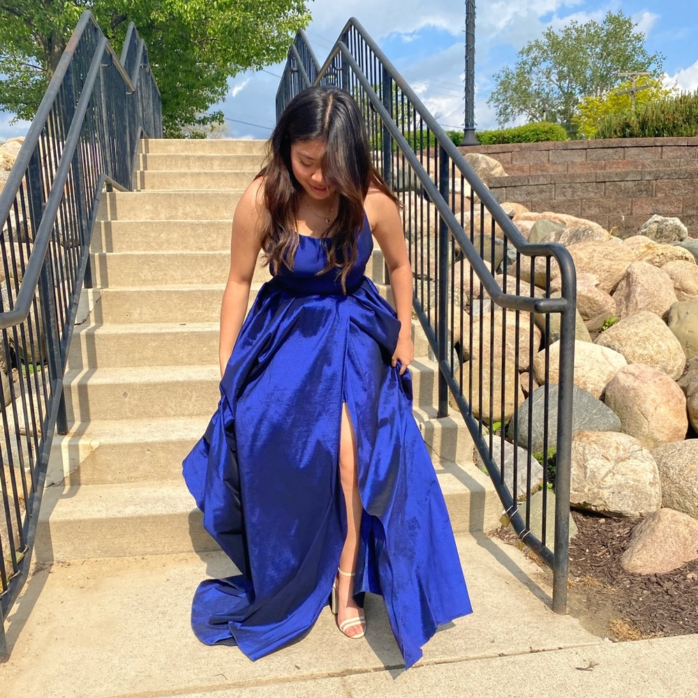 Blue Prom Dress - Picture 3 of 3